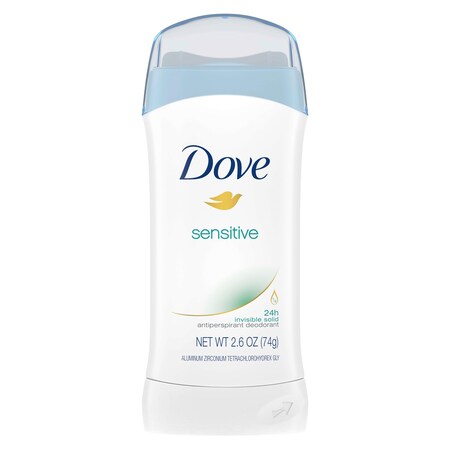 Dove Dove Invisible Solid Sensitive Skin Antiperspirant 2.6 oz. Bar, PK12 50740